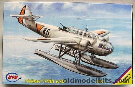 MPM 1/72 Fokker T-VIII w/G  - Dutch / RAF / Luftwaffe Versions, 72080 plastic model kit